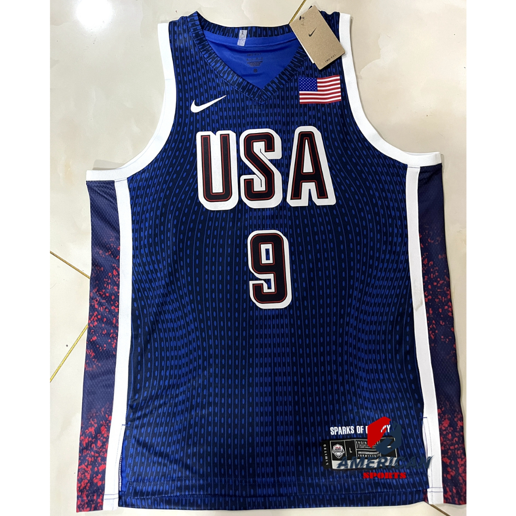 Men's NBA Team USA Tyrese Haliburton 2024 Olympic Blue Basketball ...