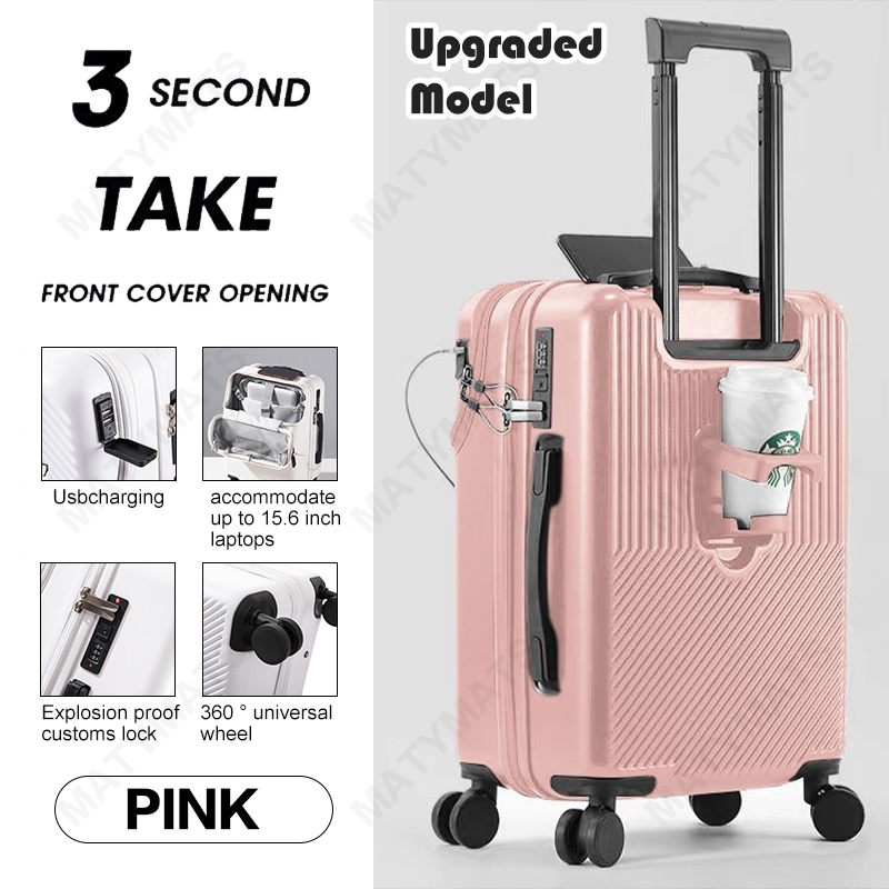 Hard case luggage with usb charger clearance