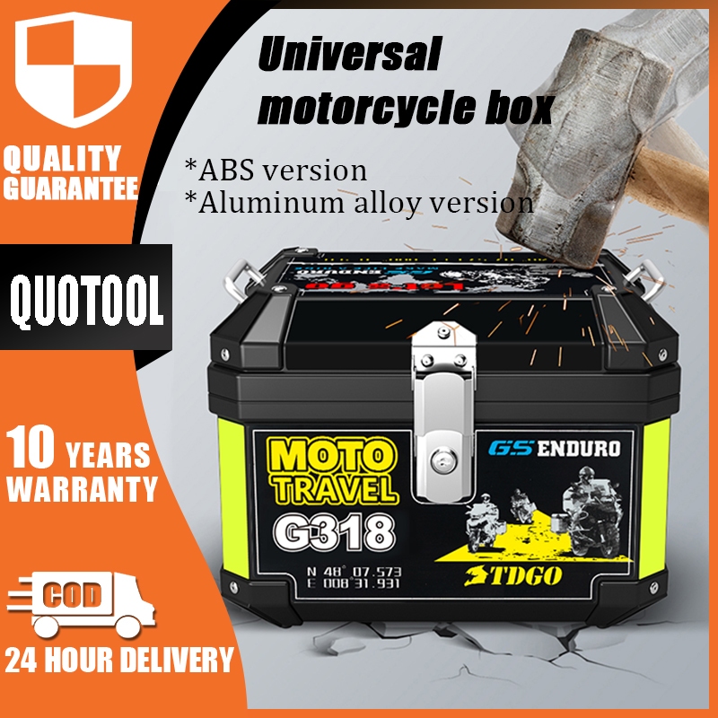 45L Motorcycle Top Box Motorcycle Compartment universal motorcycle ...