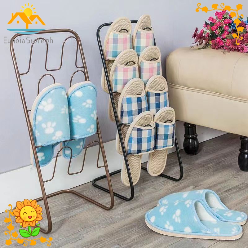 Metal Shoe Rack Slipper Bathroom Shoe Organizer Rack Indoor Shoe Rack ...