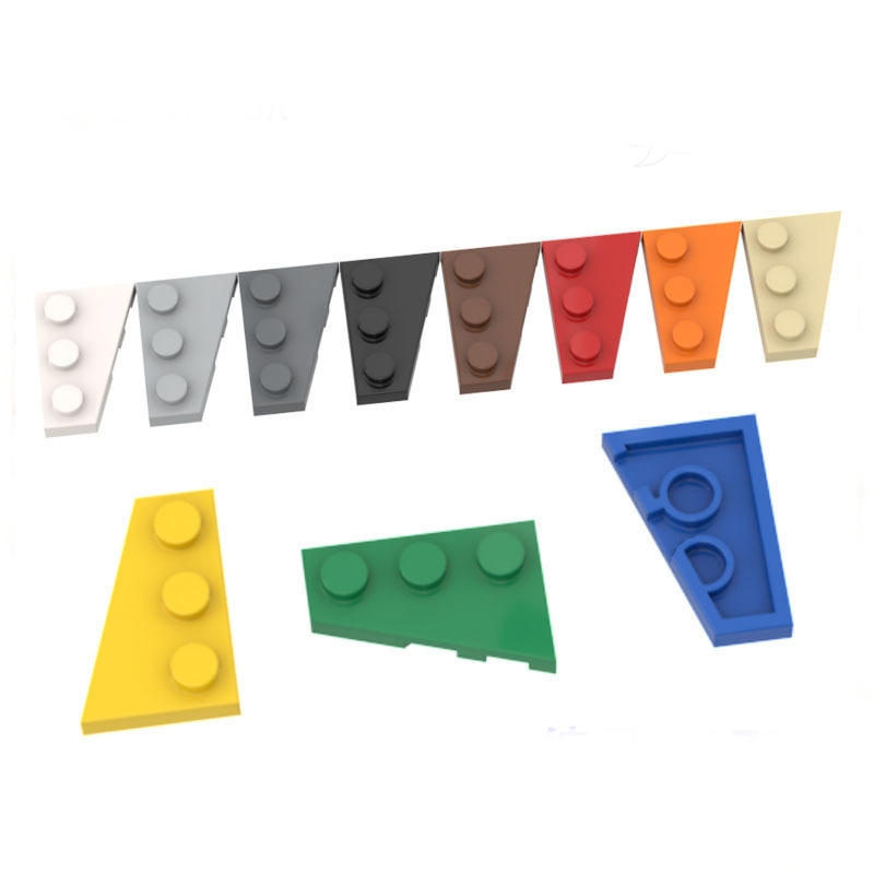 10pcs Wedge Plate Wing 2x3 Left Right Building Blocks Bricks MOC Parts ...