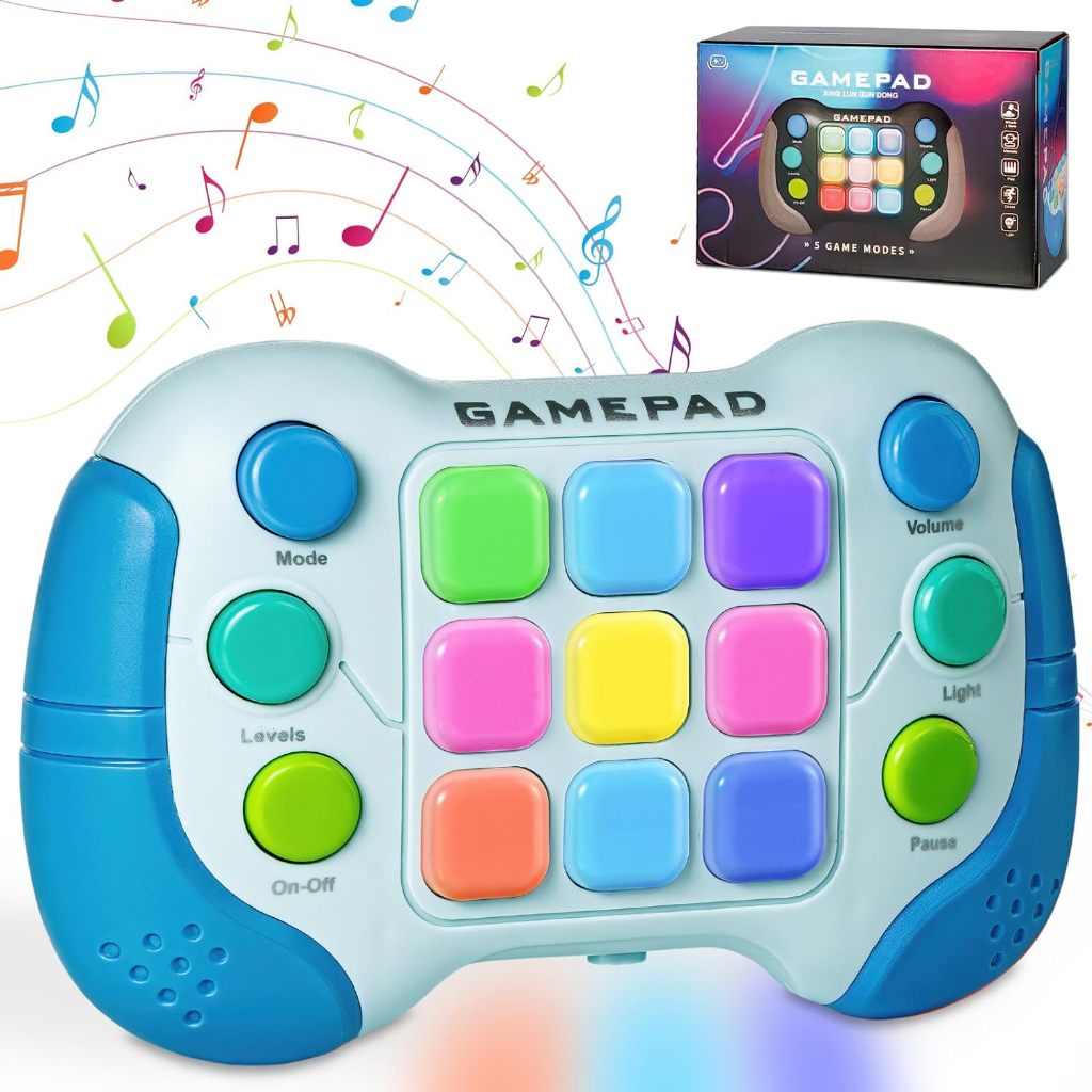 Electric Pop Fidget Push It Toys Kids Games Pop Light Up, Handheld ...