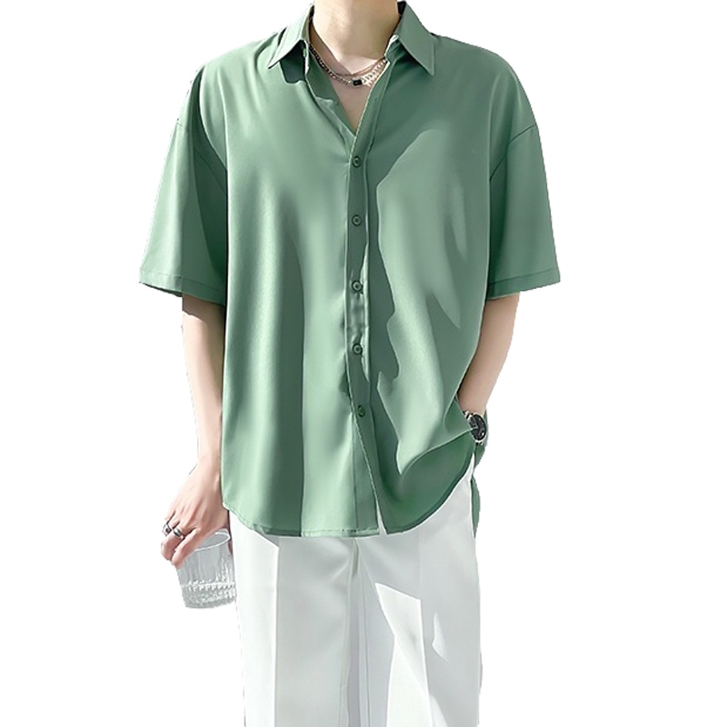 Polo Shirt Business Casual Short Sleeve Button Up Business Casual