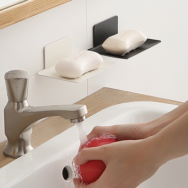 Soap Drain Rack Hole Free Shelf Wall Mounted Soap Rack Bathroom ...