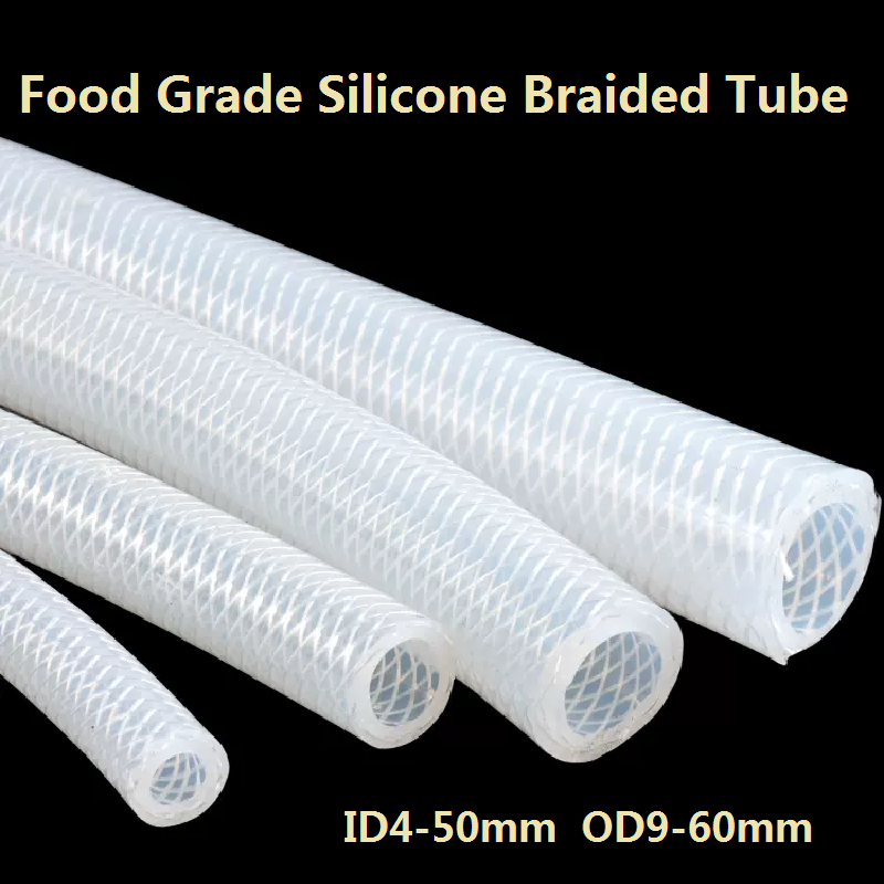 Silicone Woven Pipe Network Corrugated Silicone Hose High-Temperature ...