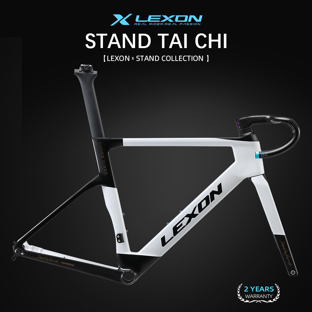 LEXON Disc Brake Carbon Road Bike Frame Fully Hidden Cable Line Road