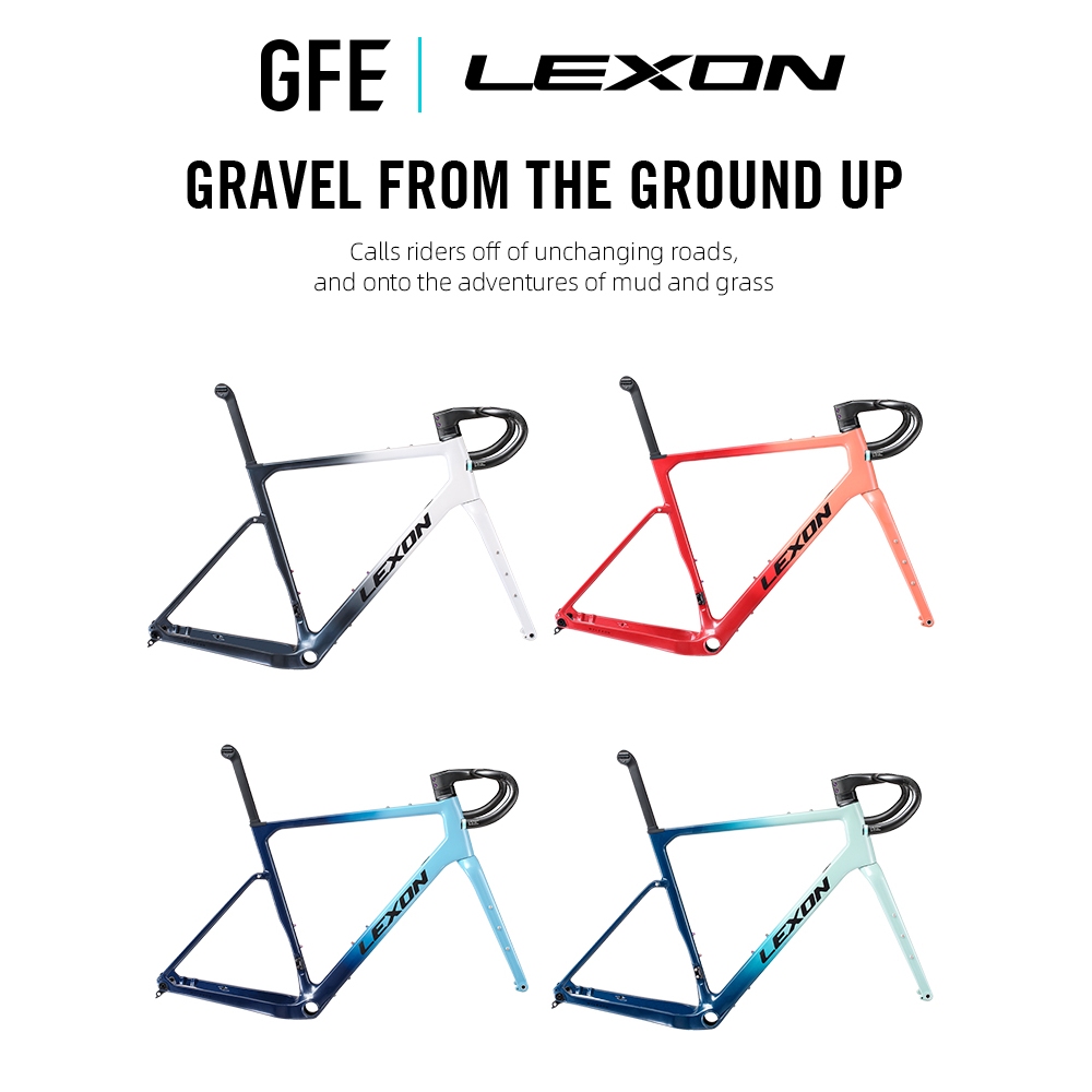 2023 Lexon GFE Carbon Gravel Bike Frame offRoad Bicycle Framework