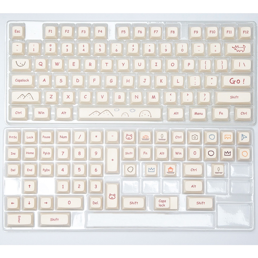 New Graffiti Keycap 125Keys XDA Profiles PBT Dye-Sublimation of RK61 ...