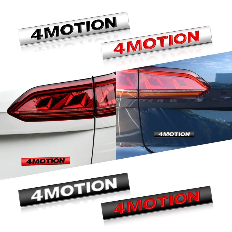 1Pcs 3D Metal 4MOTION Logo Rear Trunk Emblem Badge Car Sticker ...