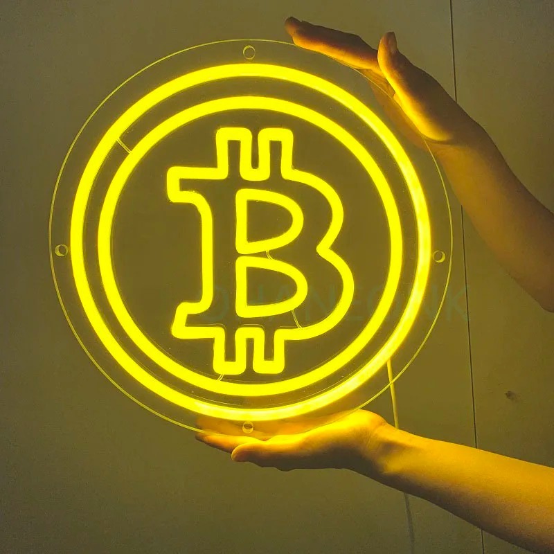 Bitcoin LED Neon Light Signs Bitcoin Bar Restaurant Decoration Shop ...