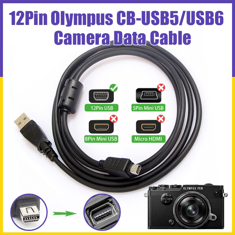 1-3-days-delivery-usb-to-12-pin-olympus-data-cable-cord-charging-cable