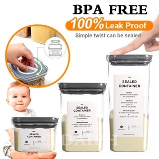 Milk Storage Container Twist Lock Fast Food Preservation Transparent ...