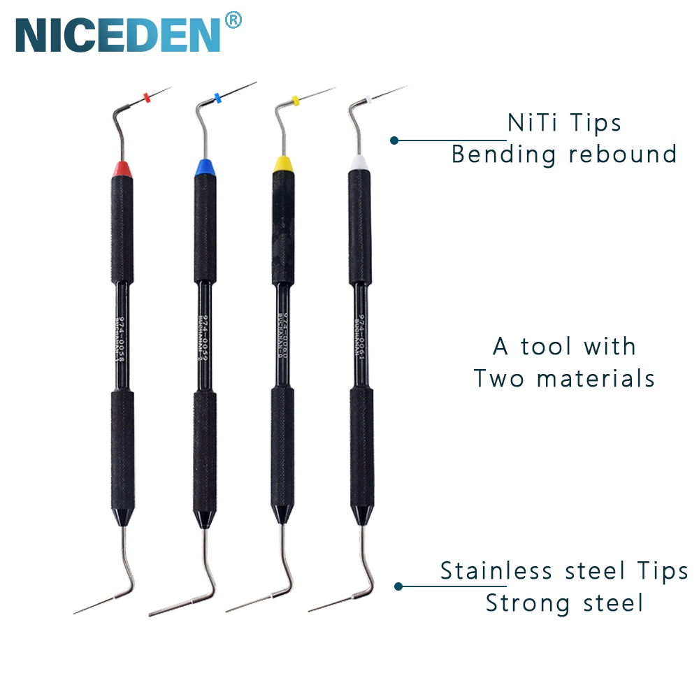 Spinatori Endodontici Spinatore/Plugger Manuale Endodontico SybronEndo Buchanan - Set Da 3 Punte (0#, 1#, 2#) Per Otturazione Canali Spinatore Manuale AZDENT - Foto 7