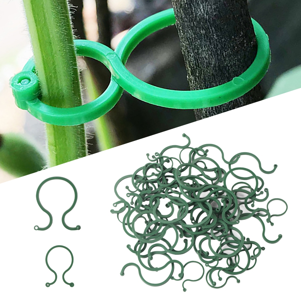 10/30Pcs Garden Vine Strapping Clips Plastic Plant Rattan Climbing Wall