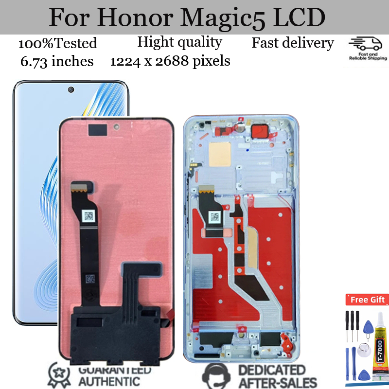 COMAKU Cover Pendenza Colorato per Honor Magic 5 Pro 5G, Custodia Traslucido Silicone TPU con Antiurto Bumper, vert rose