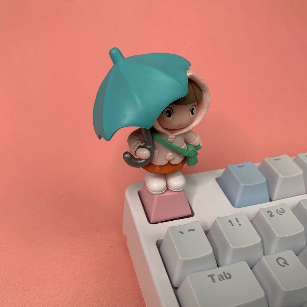 Creative Personalized Keycap Single Little Girl Cartoon Mechanical ...