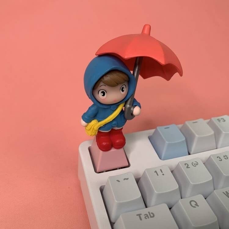 Creative Personalized Keycap Single Little Girl Cartoon Mechanical ...