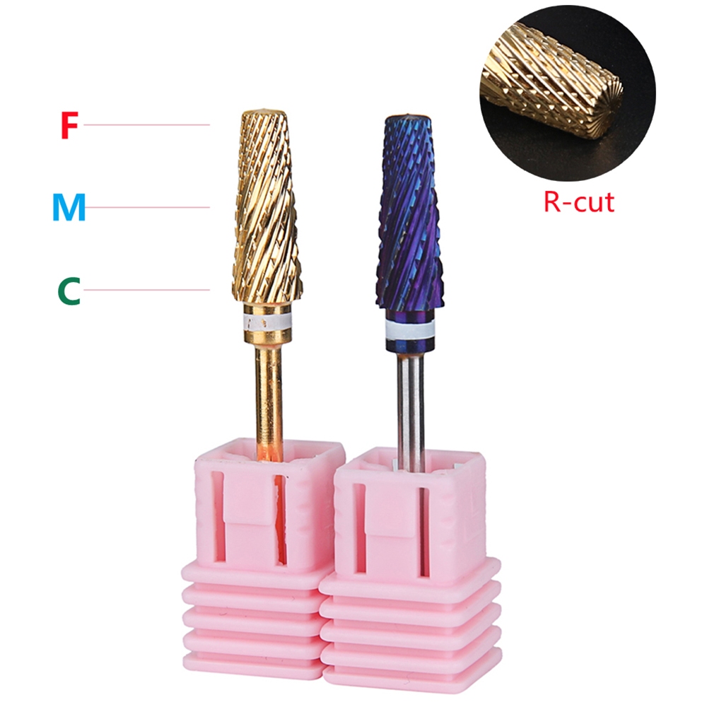 Elegant 5 iN 1 Pro 2 Way Nail Drill Bits Carbide Tungsten Tapered ...