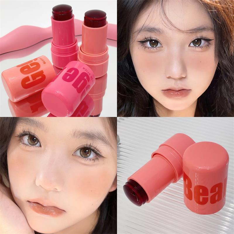 Gege bear lip and cheek dual-use blush stick/jelly matte blush stick ...