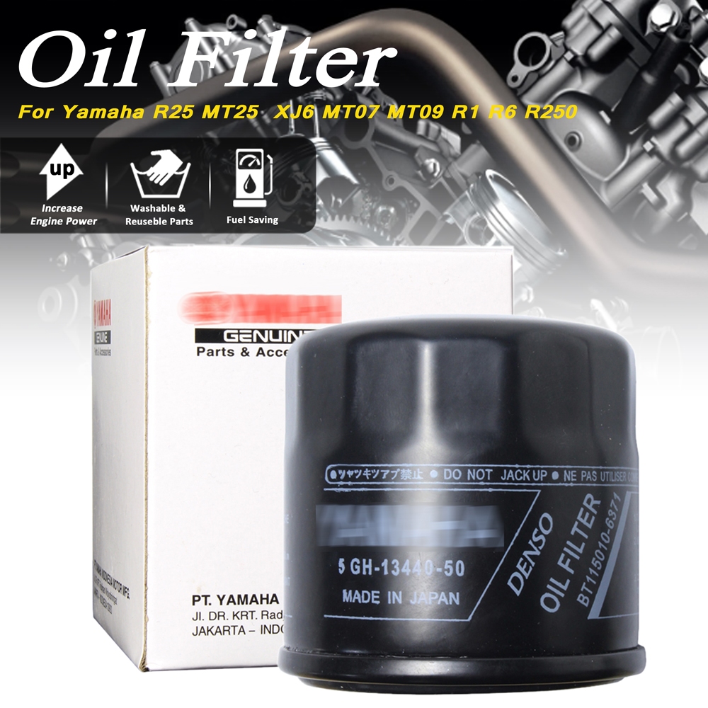 Oil Filter Fit For YAMAHA R3/R25/XJ6/R6/MT03 /MT07/MT09/MT10 /R1/XSR700 /XSR900 / FZ09/TRAC