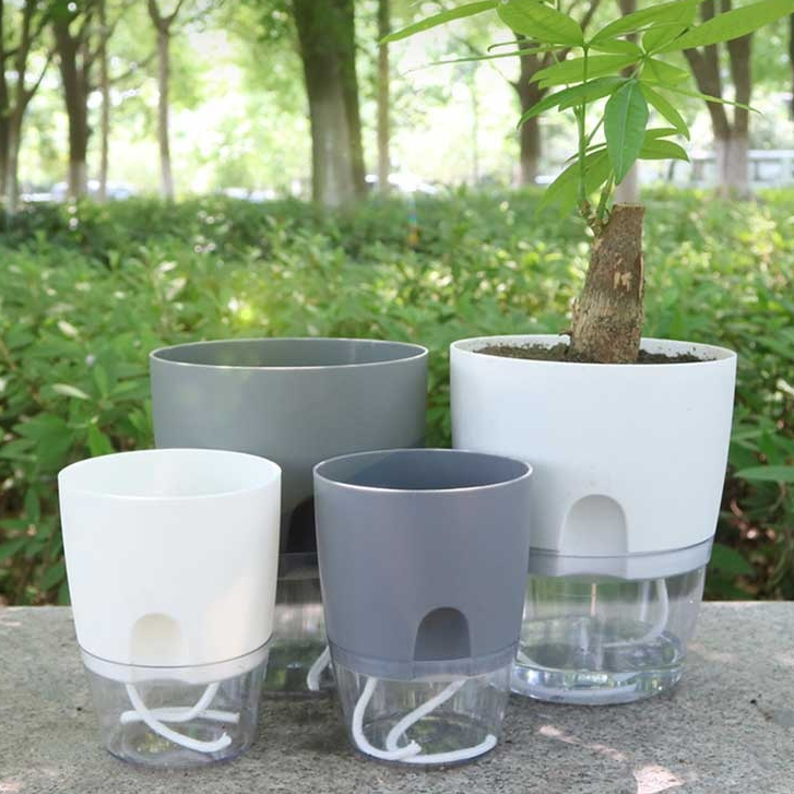 Water Inlet Self Watering Pot Indoor Outdoor Flower Pots For Plants ...