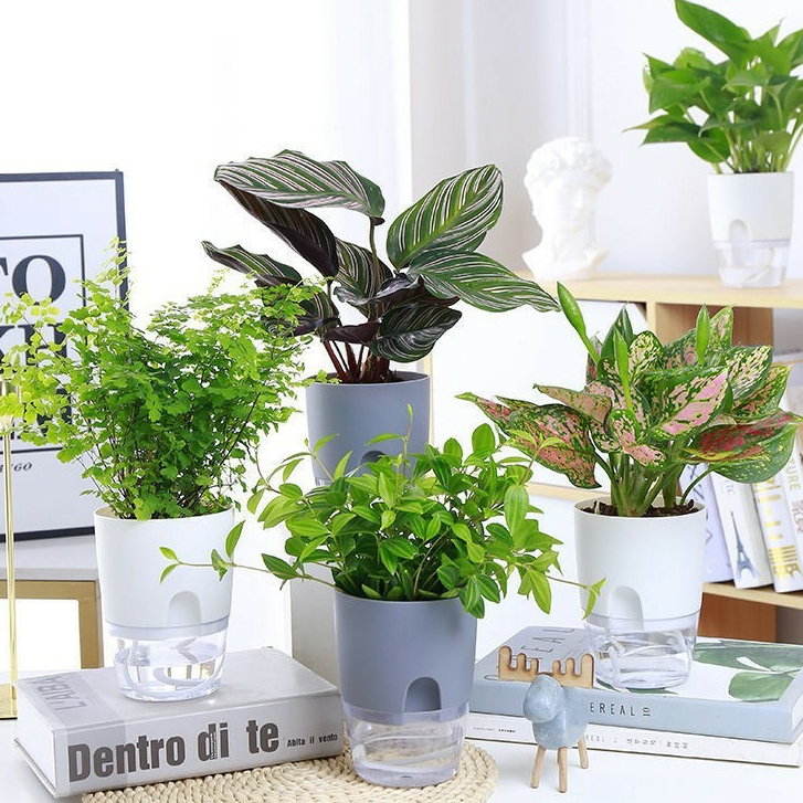 Water Inlet Self Watering Pot Indoor Outdoor Flower Pots For Plants ...