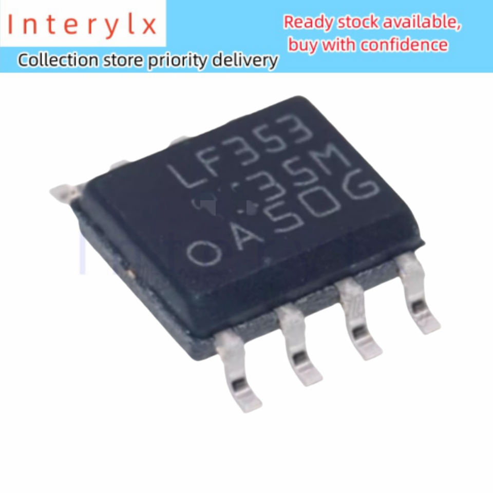 5pcs/lot LF353DR LF353 SOP8 Patch Dual Operation Amplifier IC Chip ...