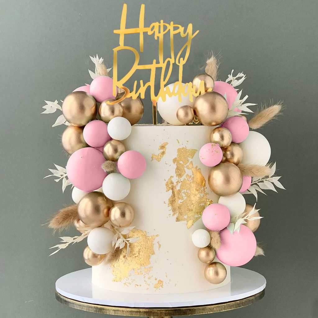 10 Pcs Ball Cake Topper Decorations Mini Balloons Cake Topper Sticks ...