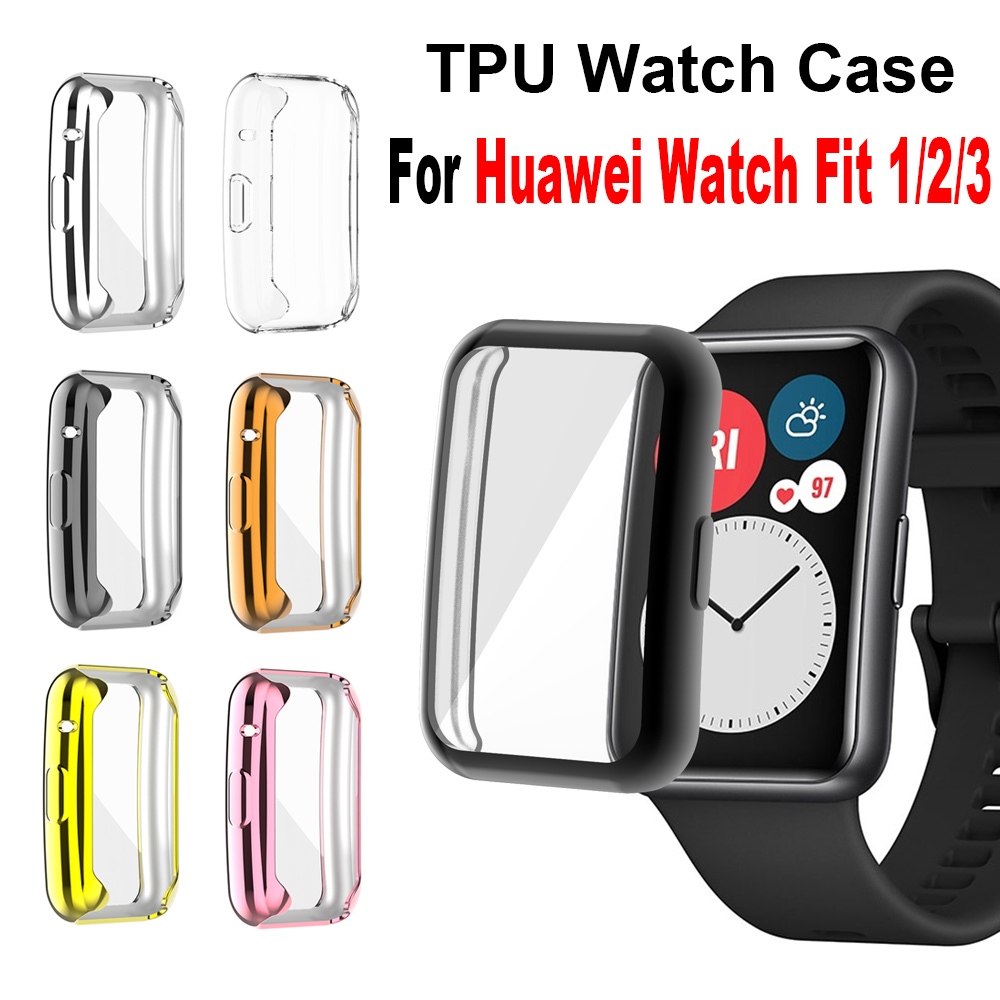 Custodia protettiva con bottone a clip in silicone per smartwatch per