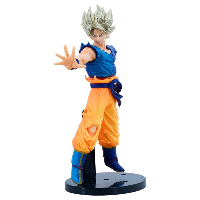 245cm Anime Dragon Ball Z Figure Son Goku Kakarotto Super Saiyan Kamehameha Pvc Action Figures 8160