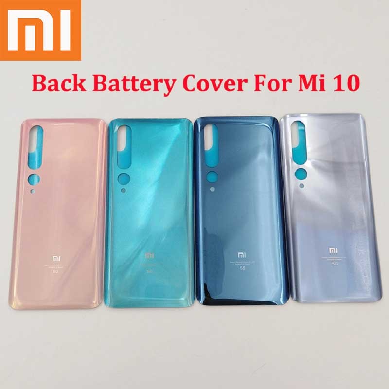 Xiaomi Mi 10 5g Glass Back Battery Cover Rear Panel Door Housing Case 