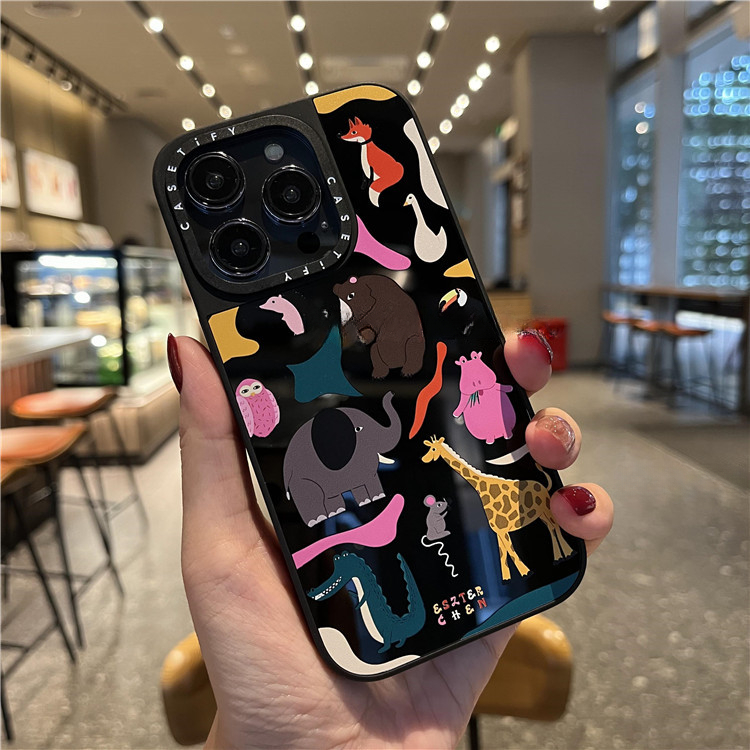 Casetify Mirror Casing Cartoon animals For iPhone 11 12 13 14 15 16 Pro ...