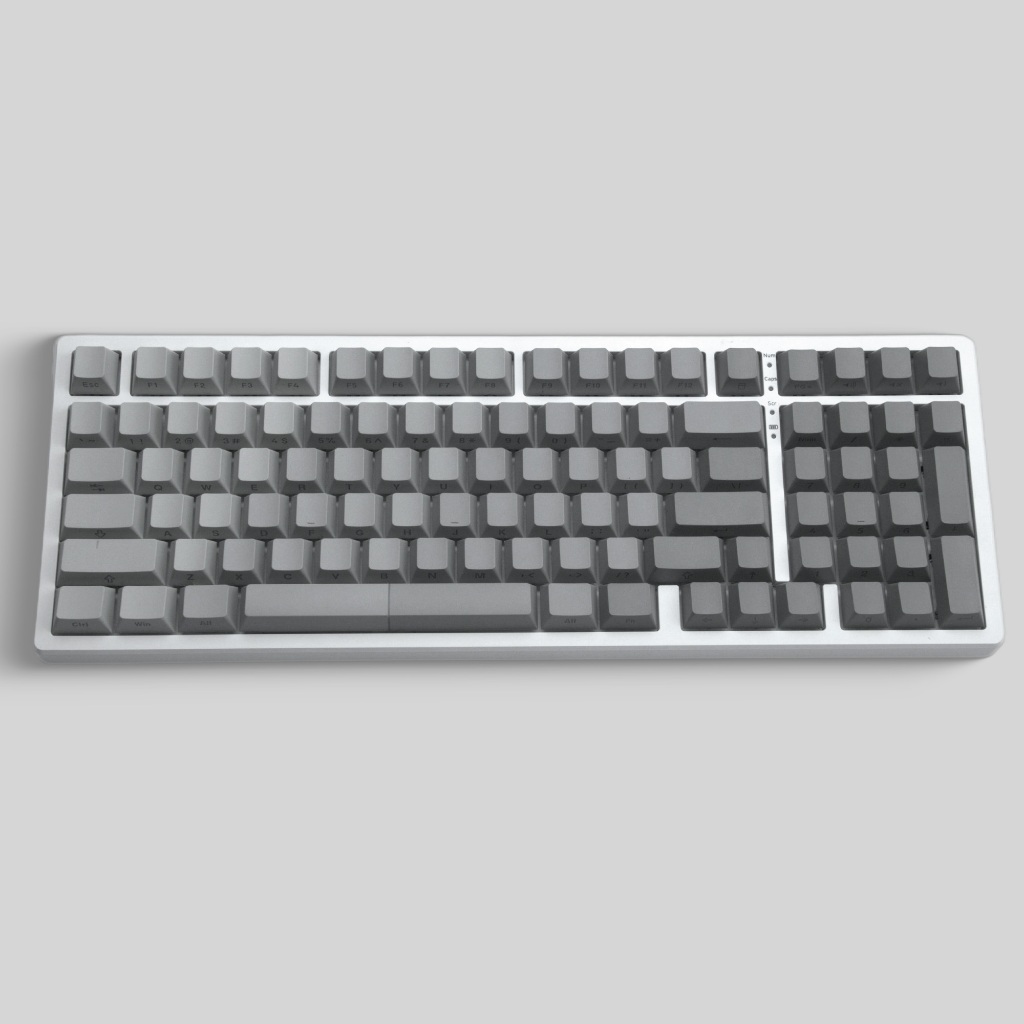 XVX Horizontal gradient ink gray keycap with side engraved translucency ...