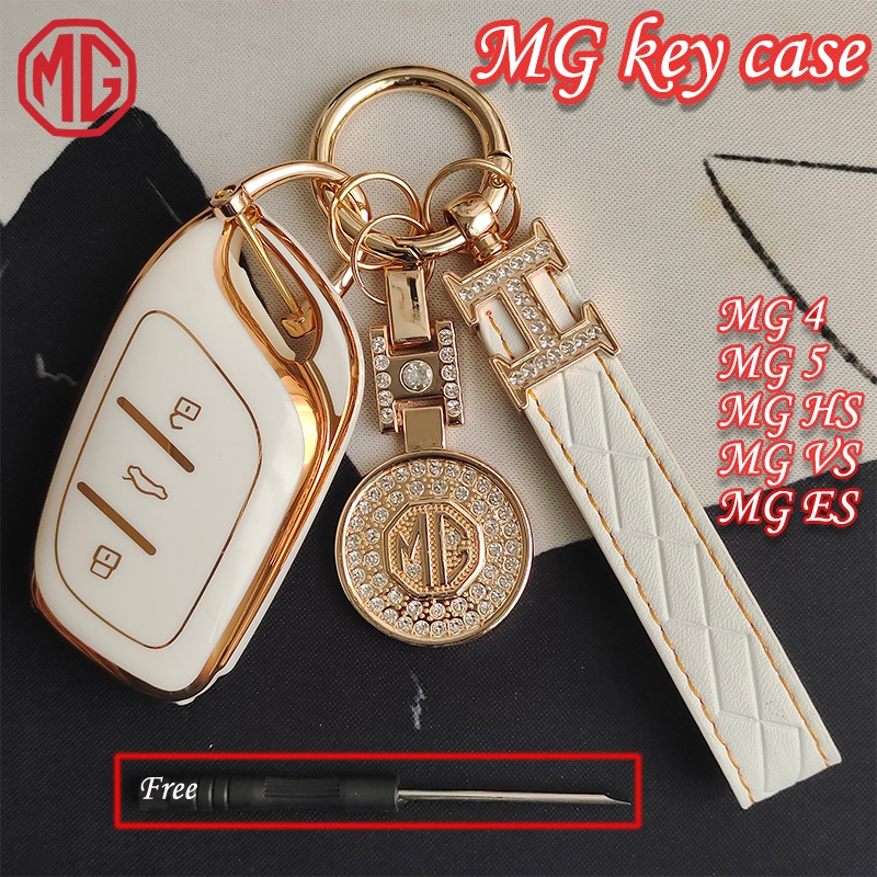 MG car key case for MG4/MG5/MG HS/MG VS/MG ES logo keychain All ...