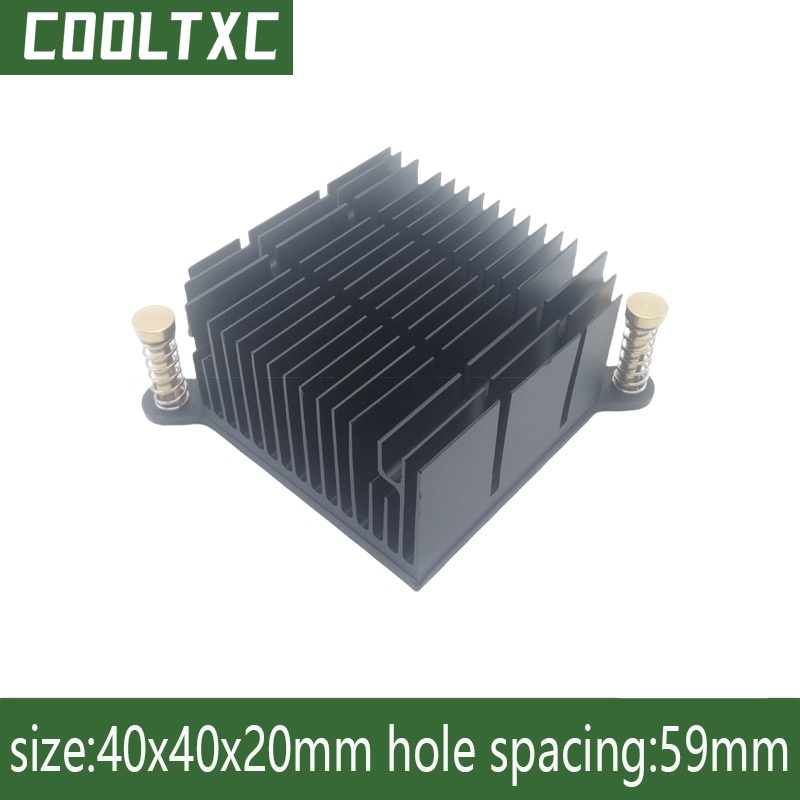 Aluminum Heatsink for Motherboard North-South Bridge Cooling 40x40x20mm ...