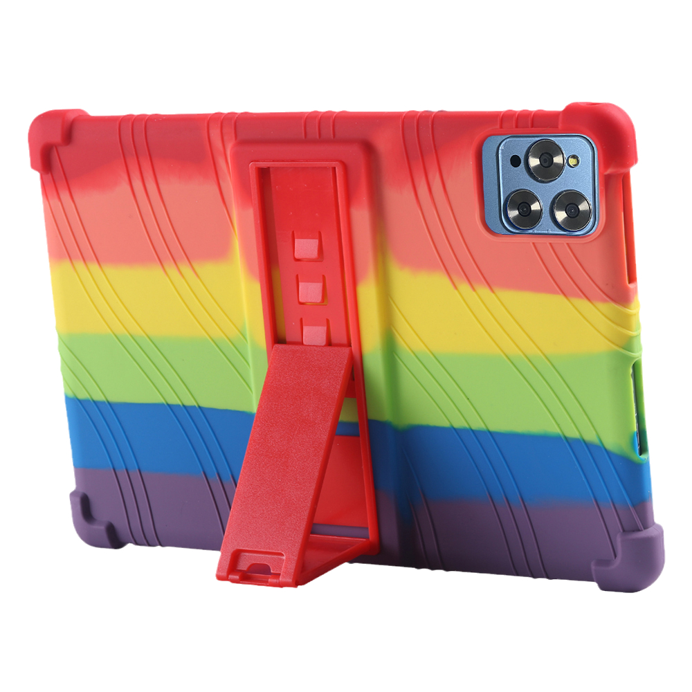 For Dotpad PAD inch Android 13 Tablet Protective Case 4-Corner  Shockproof Soft Silicon Cover Rainbow Stand Tablet Cover