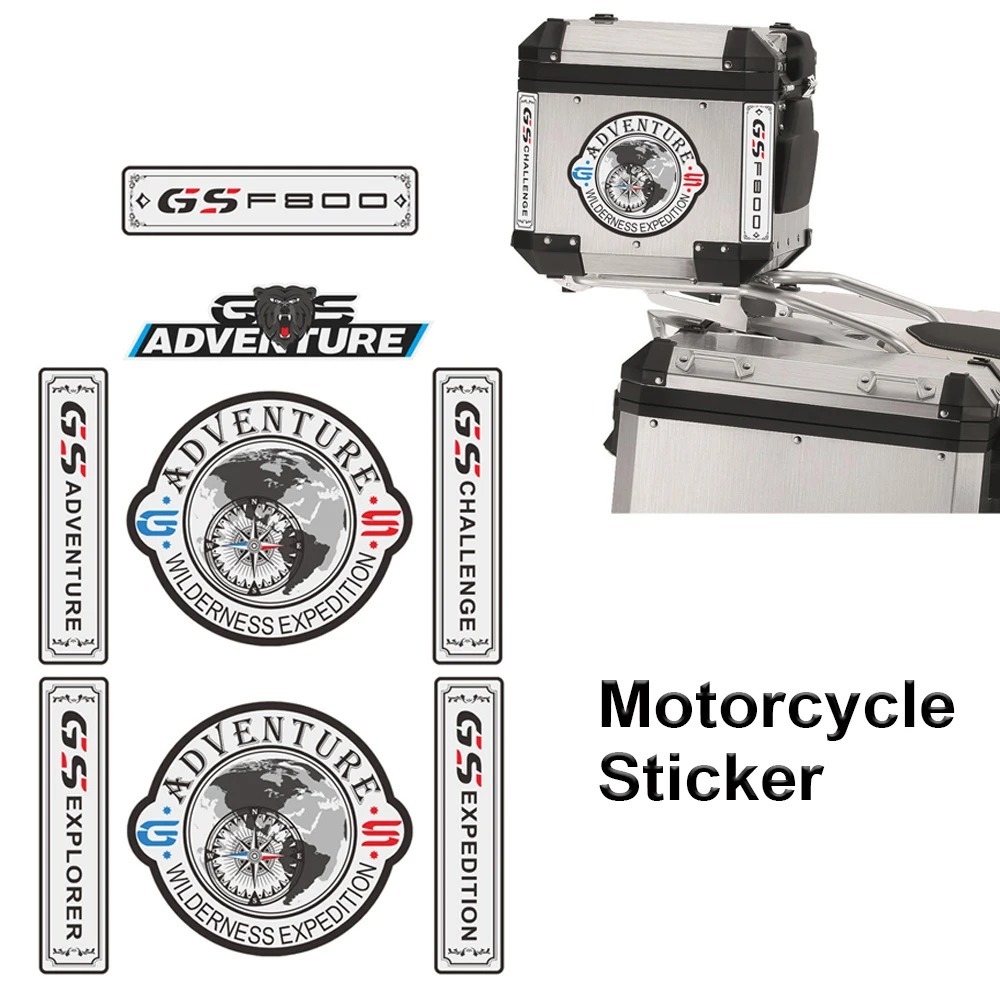 Luggage Box Tail Cases Top Side Saddlebag Rear Decal Stickers For BMW ...