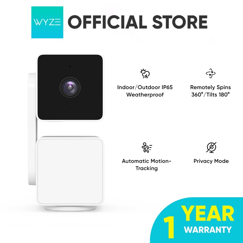 【Wyze Official Store】WYZE Cam Pan v3 Indoor/Outdoor IP65-Rated 1080p  Pan/Tilt/Zoom Wi-Fi Smart Home Security Camera, 2-Way Audio, Compatible  with