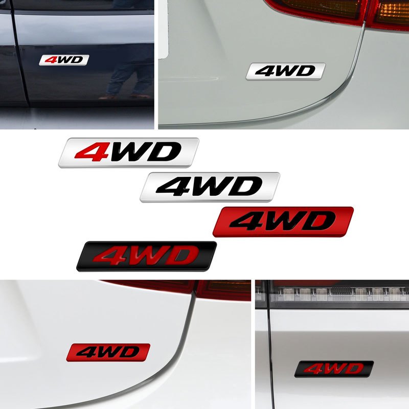 4WD 4X4 AWD for IX25 IX35 Tucson Fender Side trunk Nameplate Decal ...