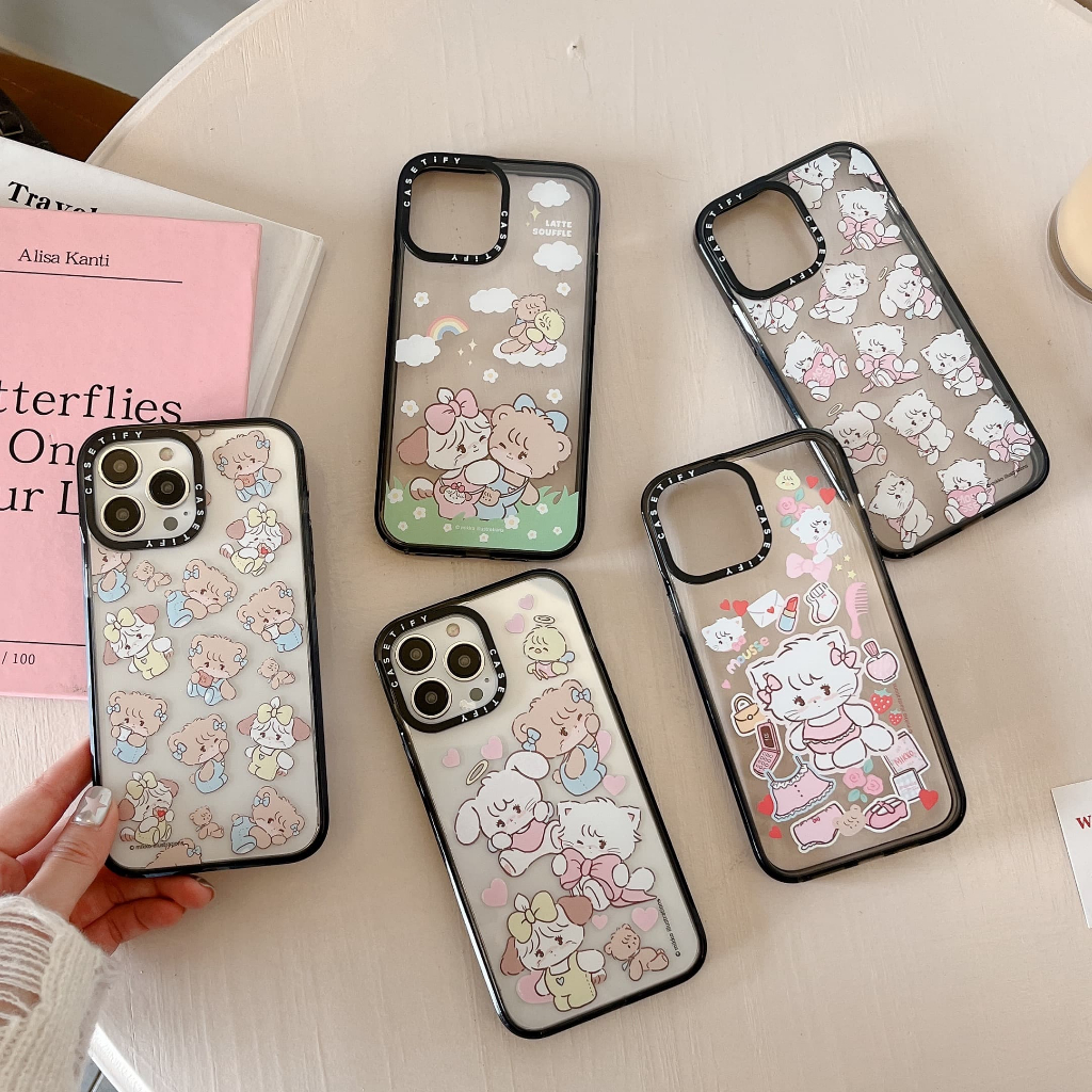 CASETIFY Cute MiKKO Cat Bear phone cases for iphone 16 Pro Max 15