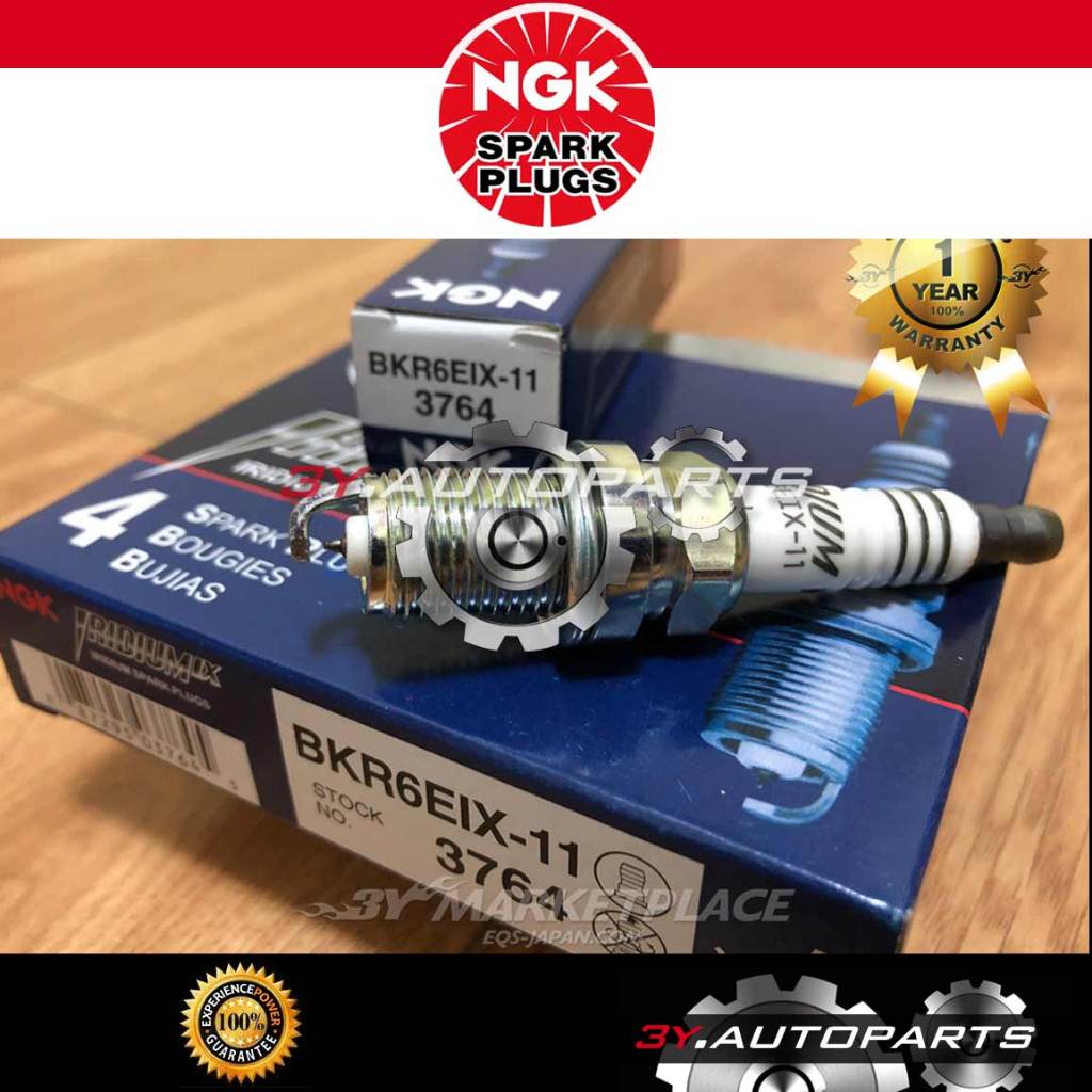 NGK IRIDIUM Spark Plug ( BKR6EIX-11 3764 )WAJA,WIRA,MYVI OID,VIOS,HONDA ...