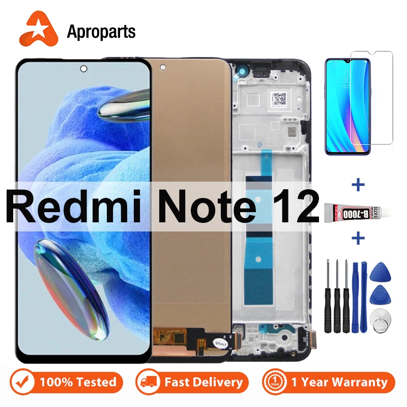 Screen For Xiaomi Redmi Note 12 4G 23021RAAEG Note12 5G 22111317I LCD ...