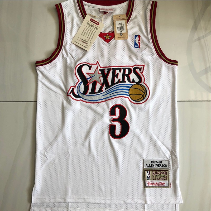 【Embroidered】Men's New Original Basketball Jerseys 76ers #3 ALLEN ...