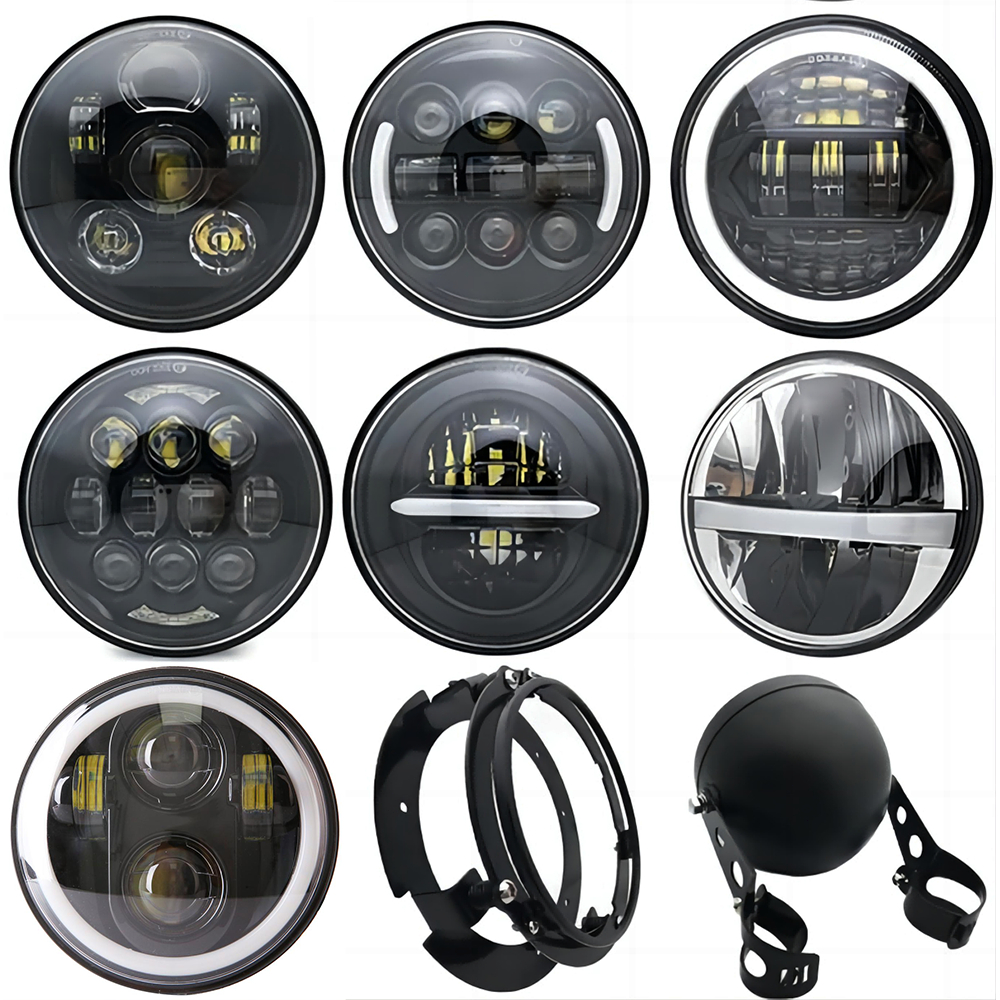 Faro LED 5,75 Pollici Per Moto – DRL 40W Per Sportster 883, XL883, FXCW E Dyna, Anabbagliante/abbagliante, Temp. Colore 6000K, Custodia In Alluminio