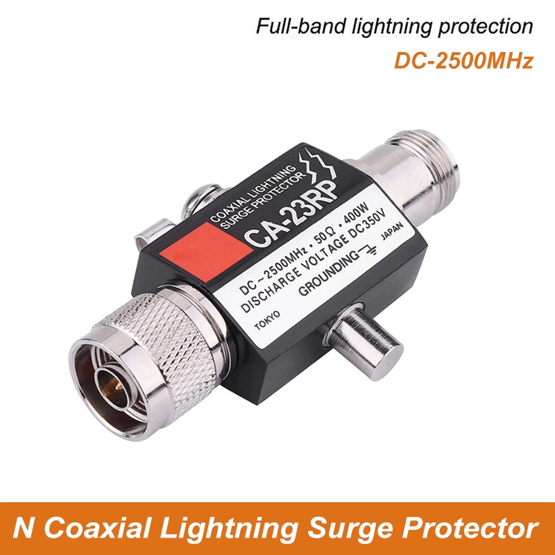 Coaxial Lightning Surge Protection Protector Arrester 50Ω DC-2500MHz N ...