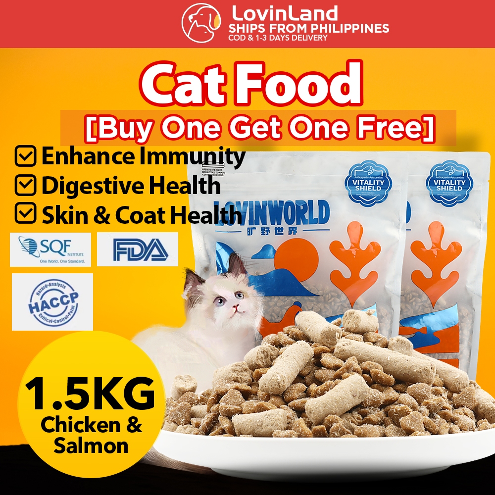 [BUY 1 TAKE 1 FREE] LovinWorld Cat Dry Food Enhance Immunity Digestive ...