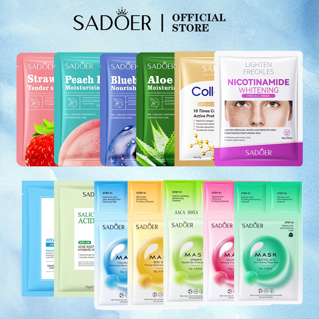 SADOER Moisturizing Hydrating Natural Essence Facial Organic Vitamin C ...