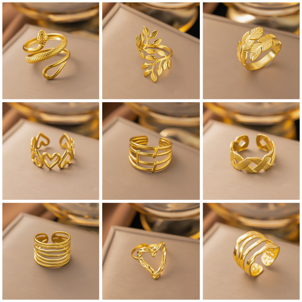Women's Fashion Simple Titanium Steel Ring