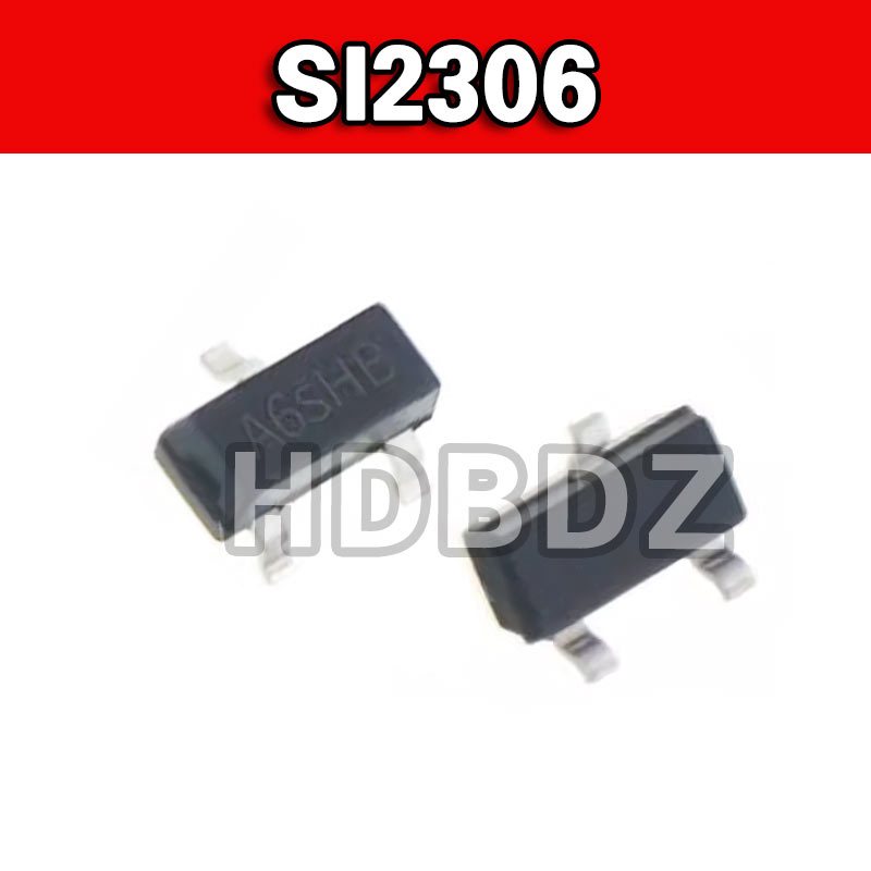 thumbnail image 2 of 20PCS SI2306 A6SHB N-Channel MOSFET - 30V 3.5A, SOT-23 Surface Mount Transistors 2 of 4