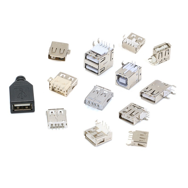 Usb Socket A-Type Female Socket A-Female B-Female Straight Pin Curved ...